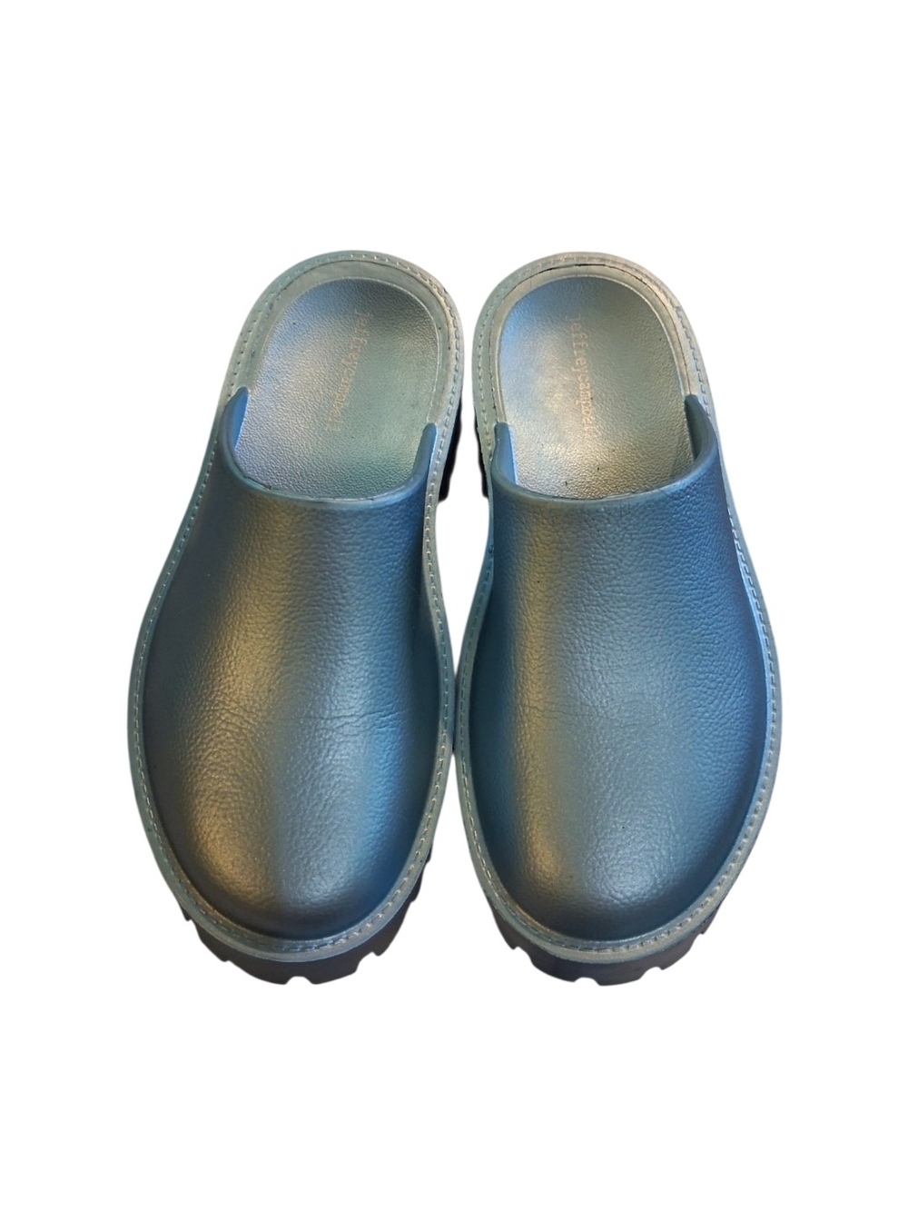 Jeffrey Campbell Blue Slip-On Clog Shoes